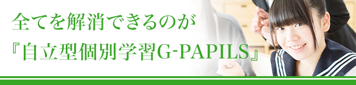 全てを解消できるのが『自立型個別学習G-PAPILS』